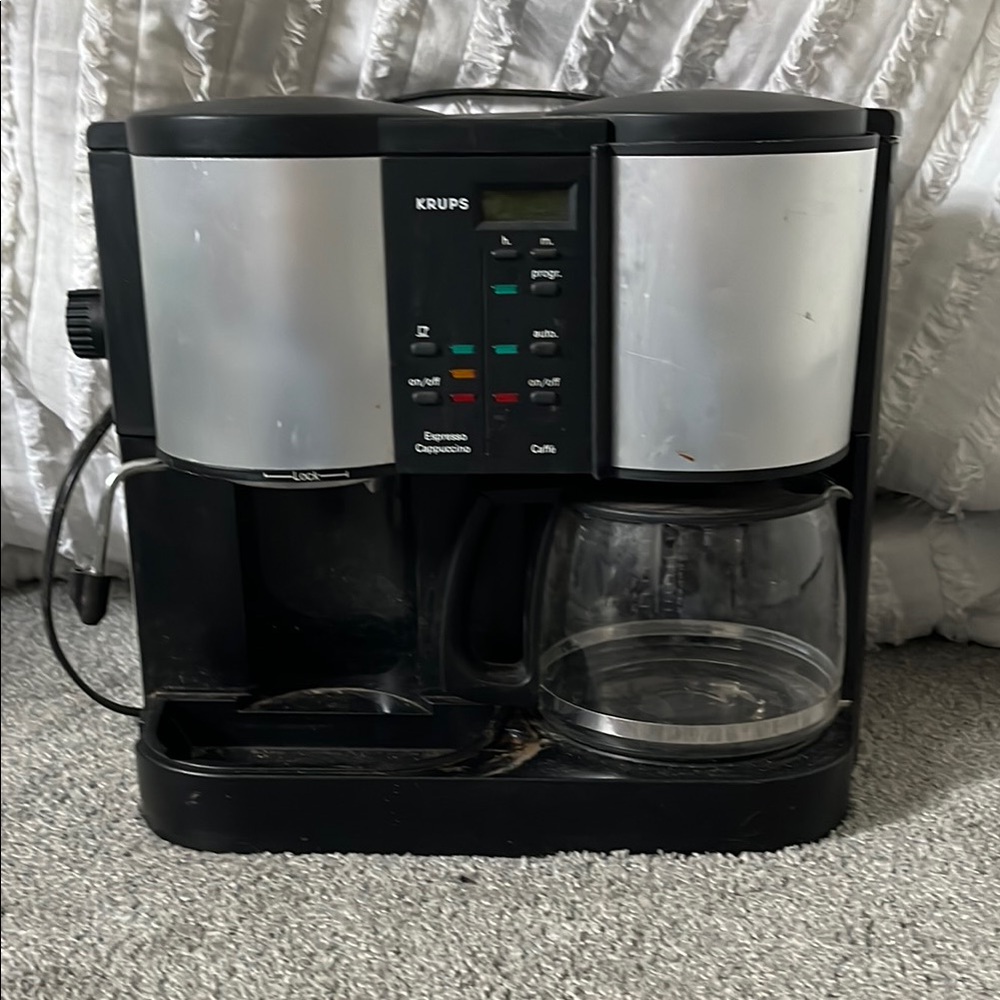 Krups Black and Silver Coffee Maker